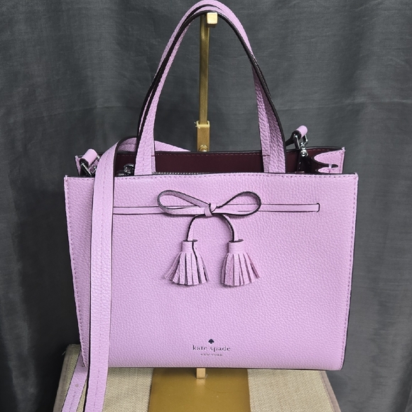 kate spade Handbags - Kate Spade Lavender Satchel with Tassel Detail